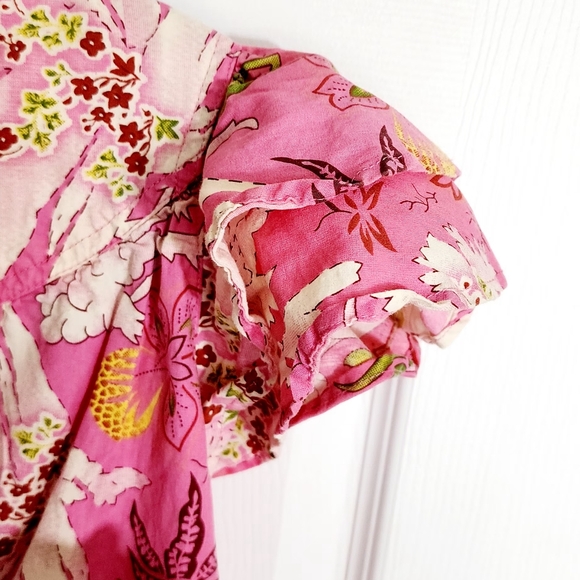 JENNIFER GRACE TOP RUFFLED SLEEVE SIZE XL - Picture 6 of 9